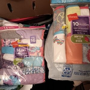 2 packages girls size 16 underwear